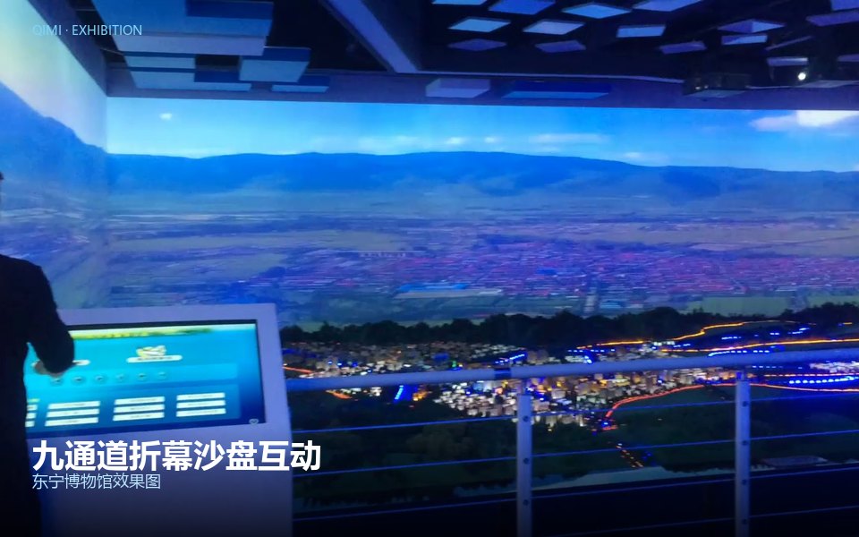 九通道折幕沙盘互动