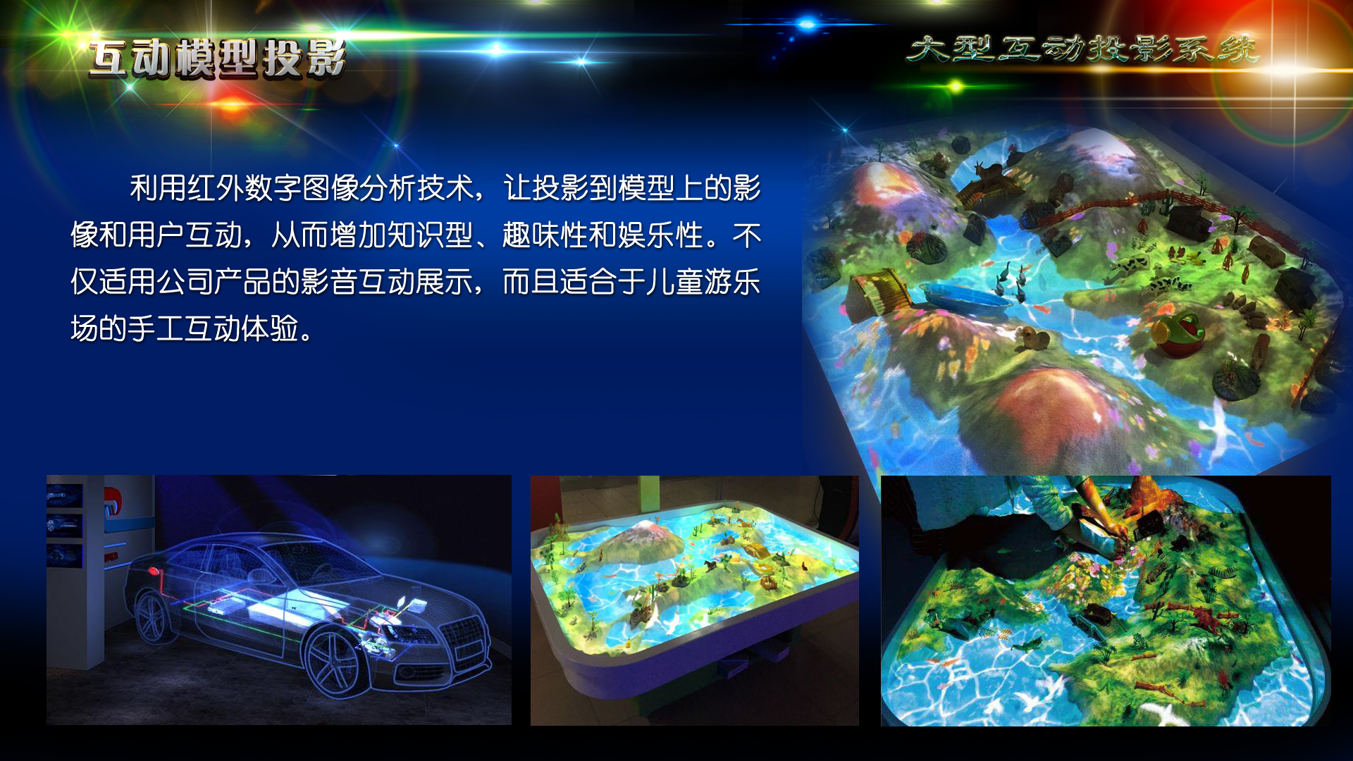大屏互动-9互动模型投影