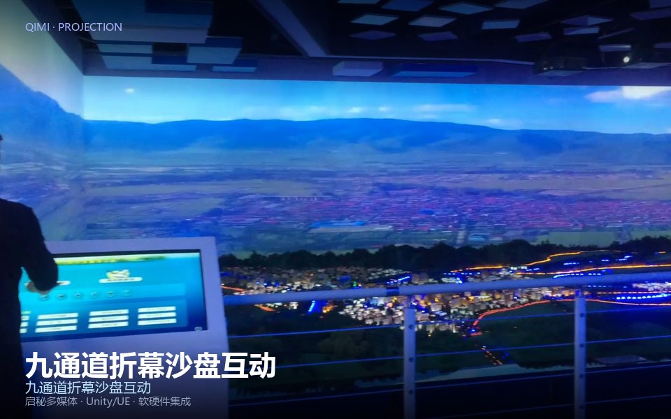 九通道折幕沙盘互动